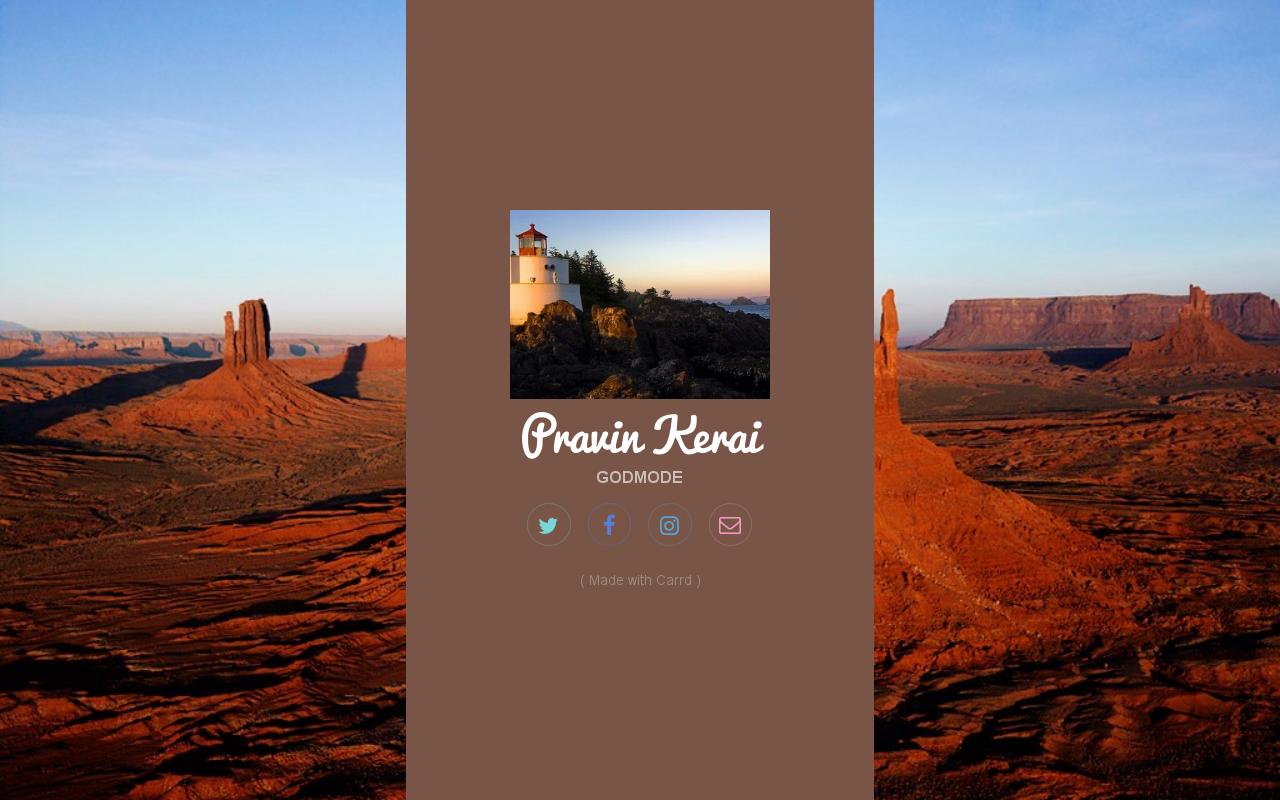 Carrd profile picture for @pravin
